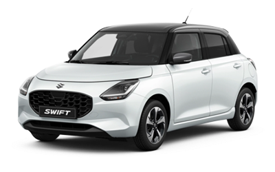 New Suzuki Swift - Pure White and Mineral Grey