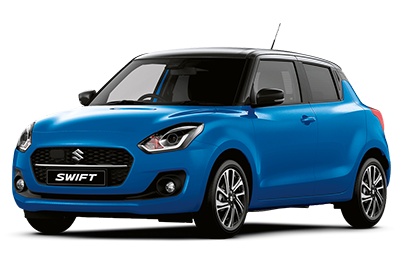 Suzuki Swift - Available In Speedy Blue Metallic/Super Black