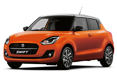 Suzuki Swift - Available In Flame Orange Pearl Metallic/Super Black